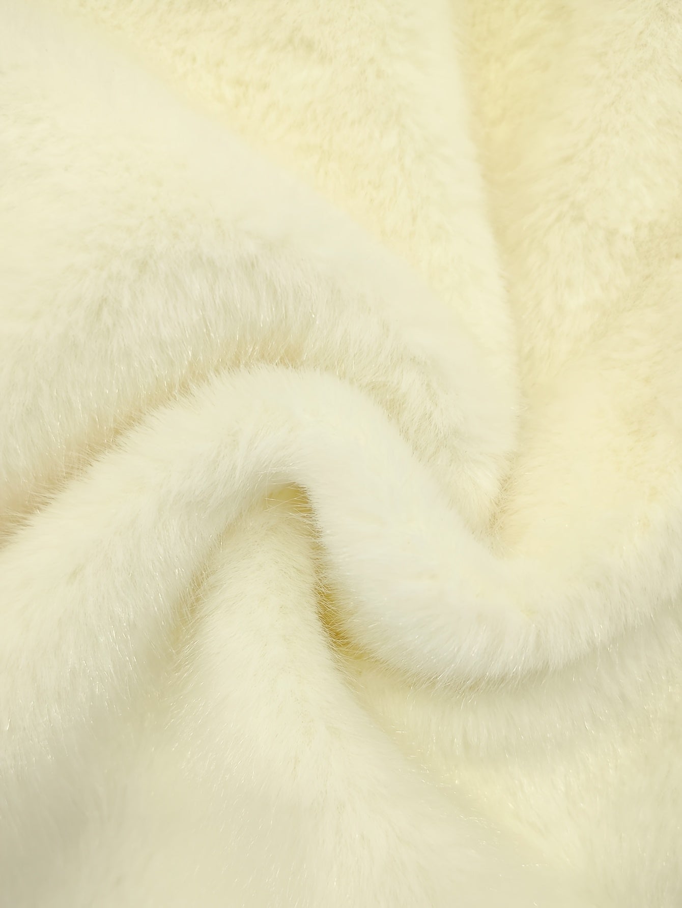 Girls' Elegant And Thick Plush Coat