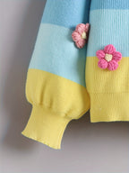 Girls' Casual V-Neck Cardigan