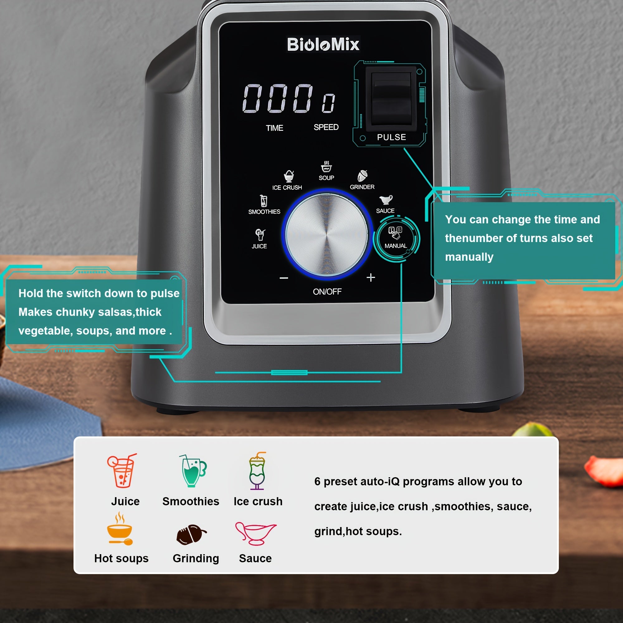Blender BioloMix Digital Automatic 2200W