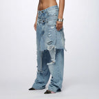 Loose Hip Hop Ripped Beggar High Street Jeans