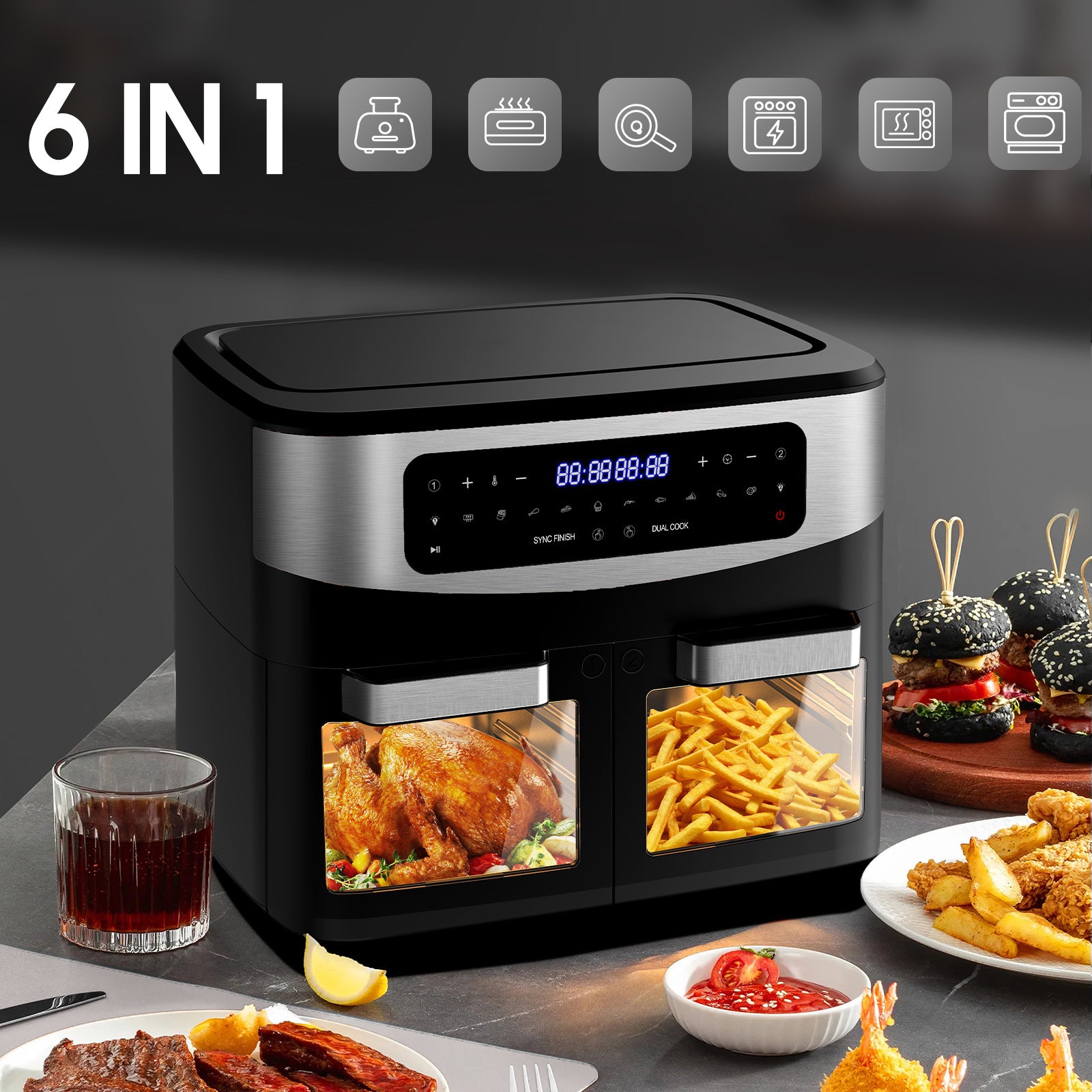 Airfryer 12L Double Chambre ICEAGLE