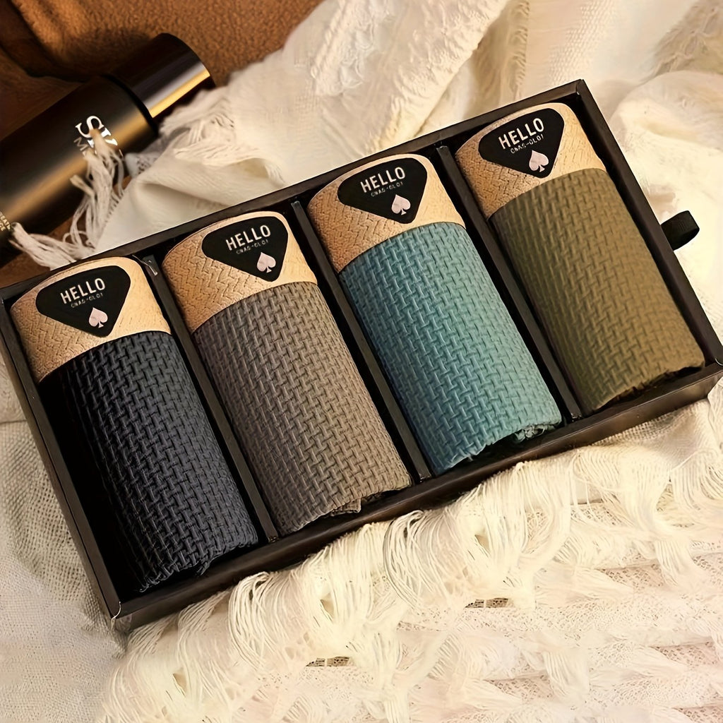 Boxers pour hommes en fibre de soie glacée