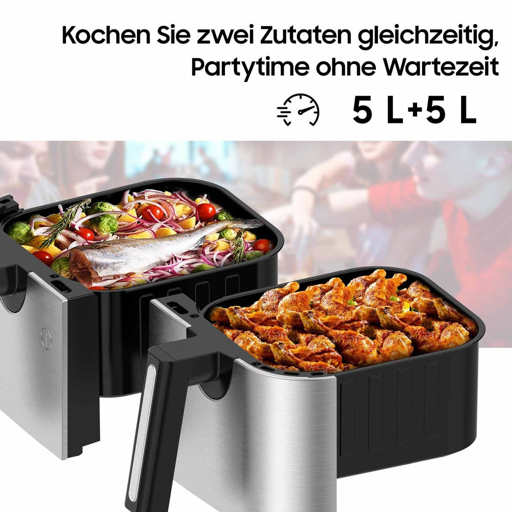 Air fryer Double Chambre ICEAGLE 10L XXL