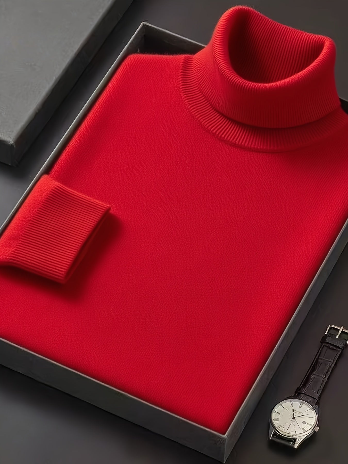 Pull col roulé casual pour homme