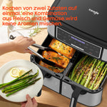 Dual-Zone Hot Air Fryer, 10L Iceagle