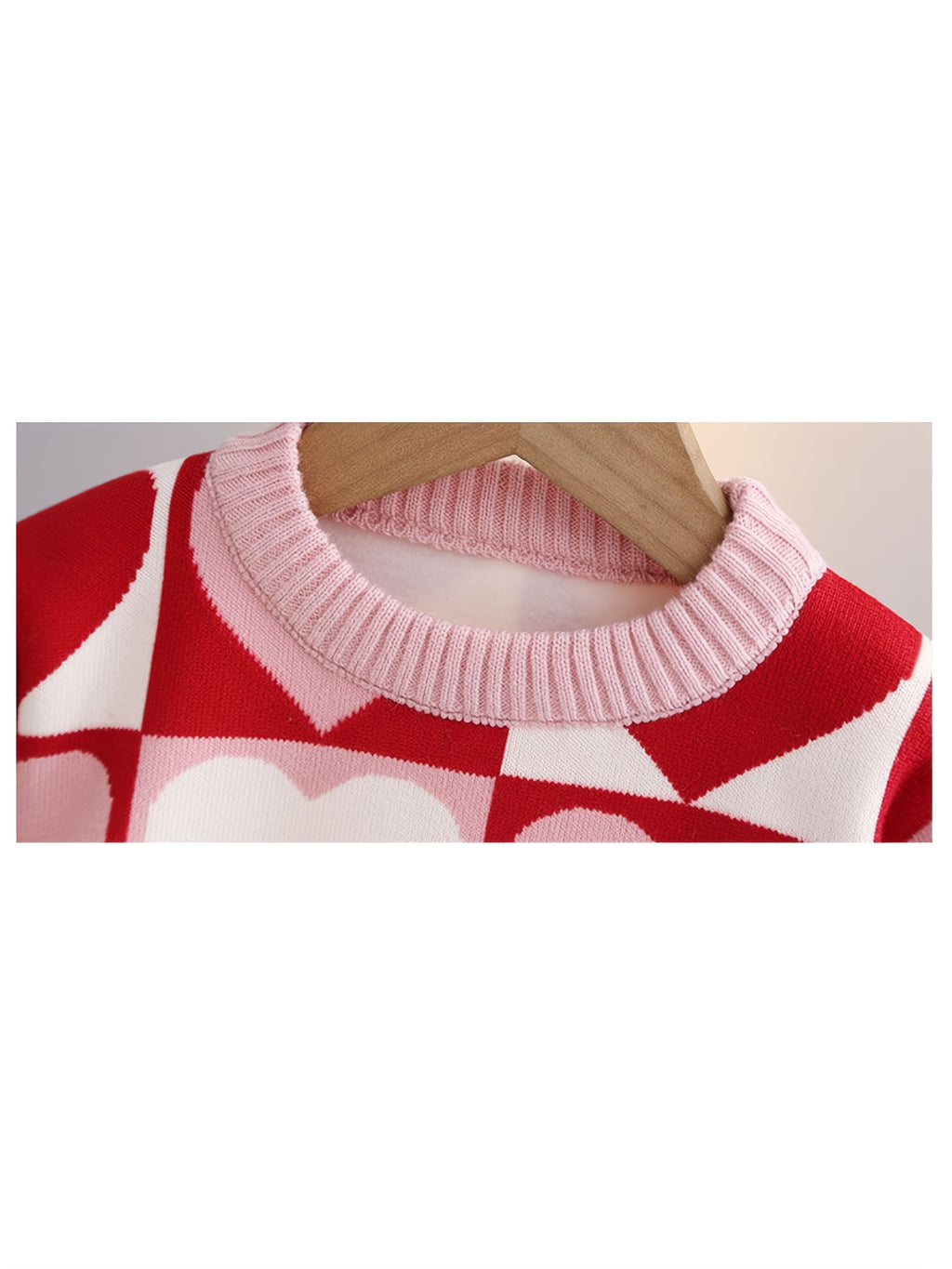 Girls' Red & Pink Pull-over