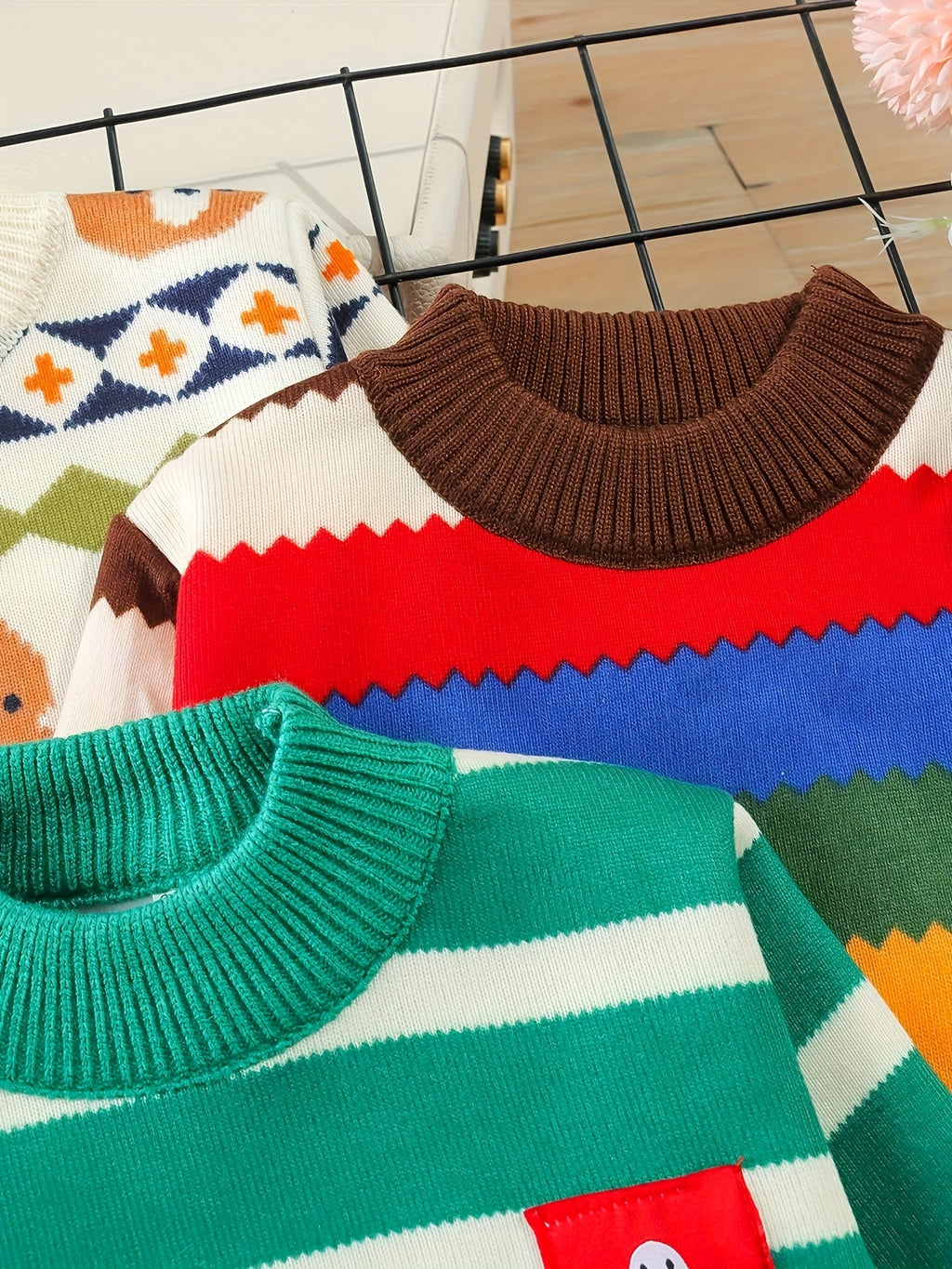 Ensemble de trois pulls d'hiver