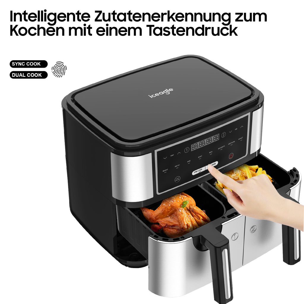 Air fryer Double Chambre ICEAGLE 10L XXL