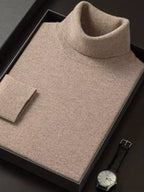 Pull col roulé casual pour homme