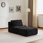 Canapé d'angle 3 places en velours