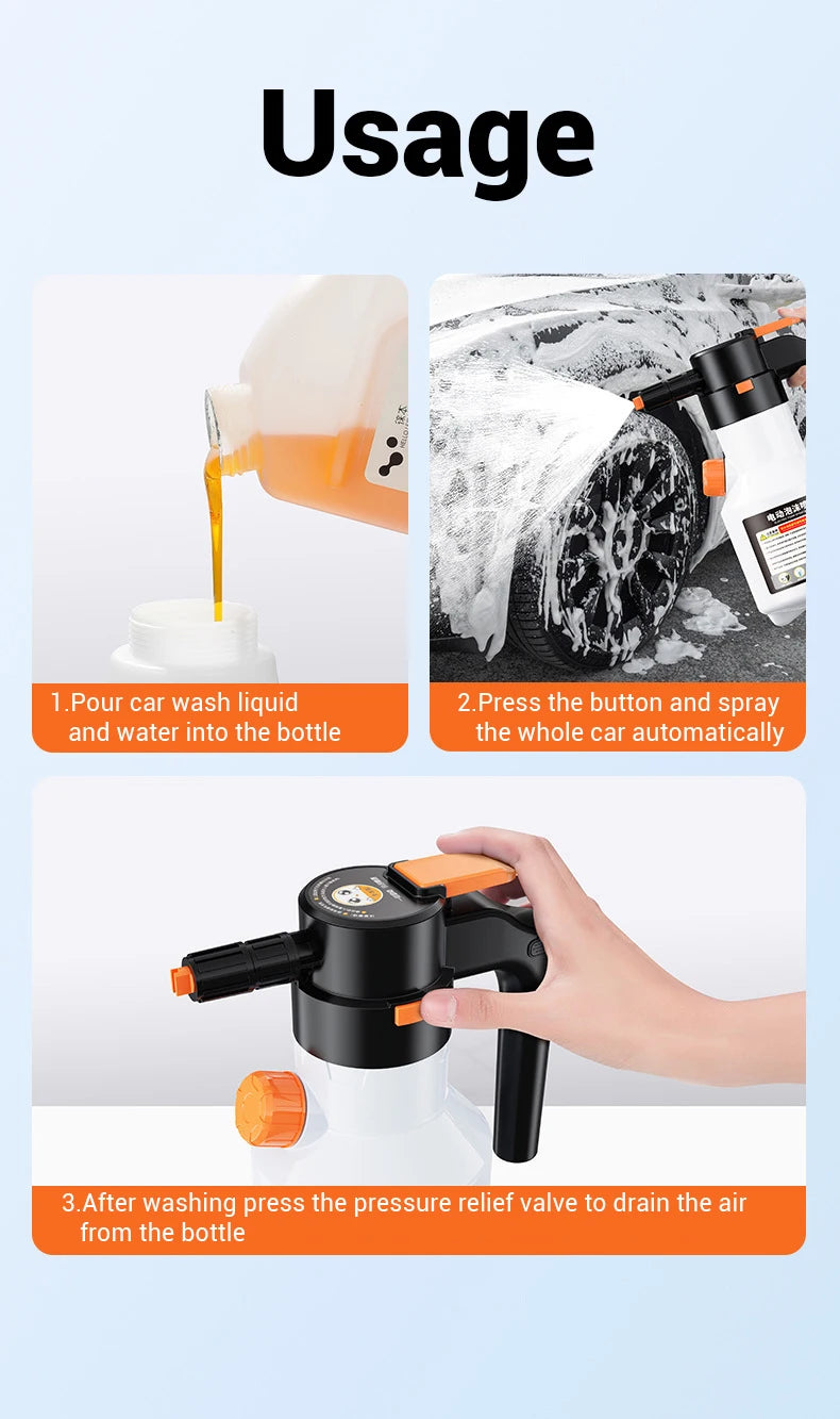 Pulvérisateur de Mousse Électrique 2L OLOEY