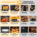 AirFryer double zone GIDGIMO 10L
