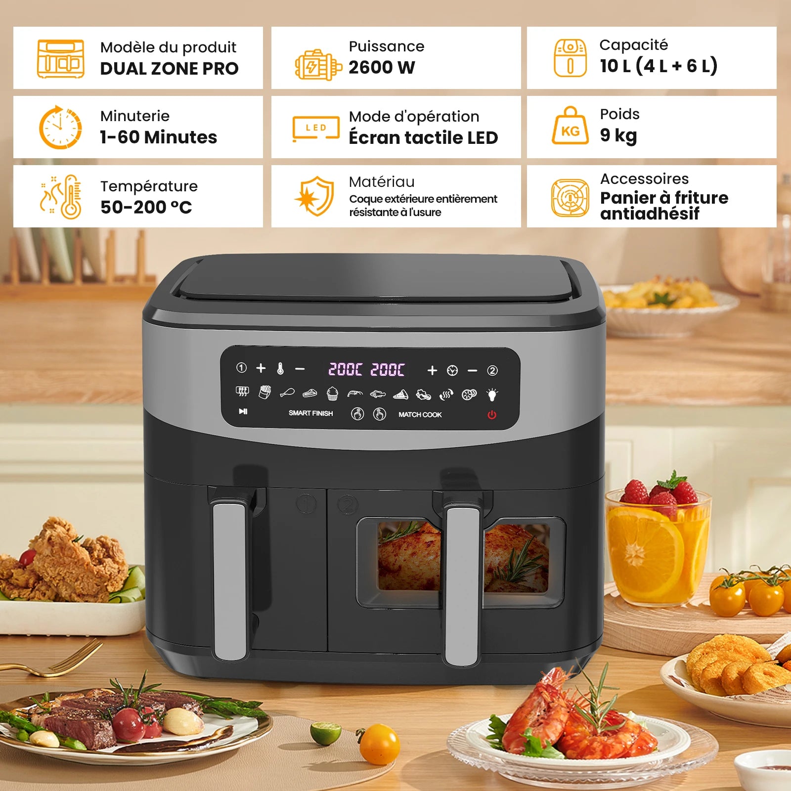 Air fryer 10L Gidgimo