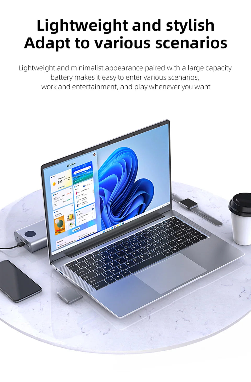 Intel A3950  Windows 11 Ultra mince 14.1 "