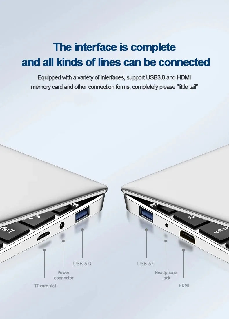 Intel Atom x7 A3950 ordinateur portable Gamer