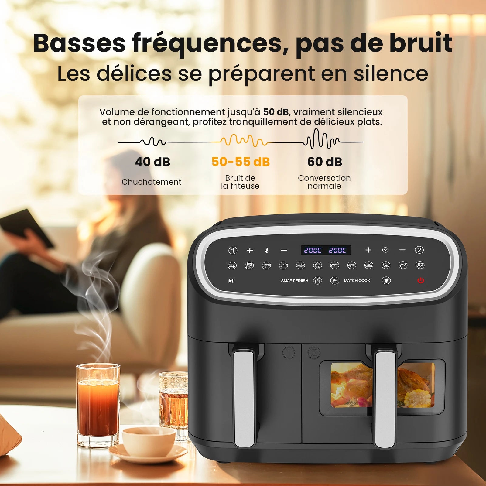 AirFryer double zone GIDGIMO 10L