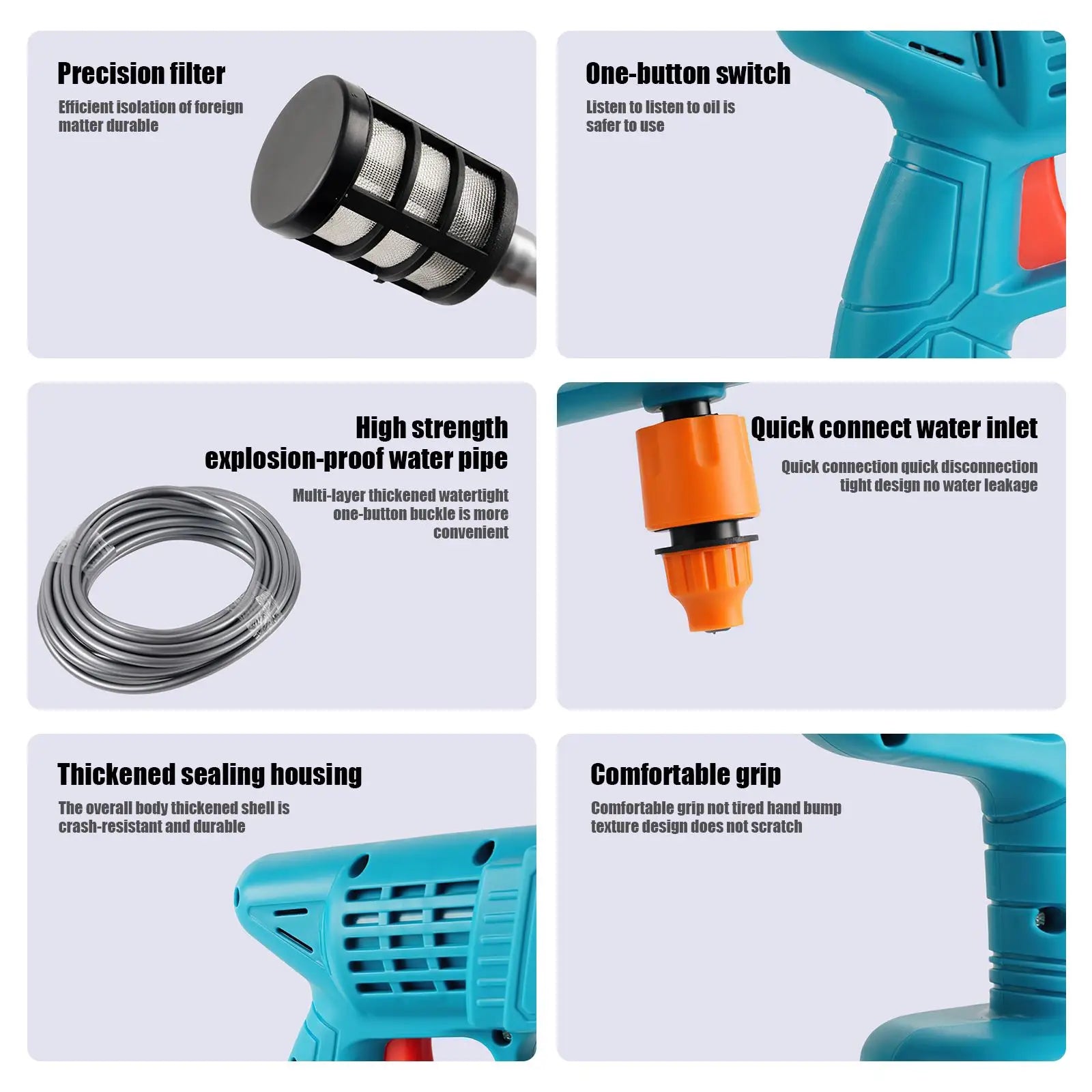 Nettoyeur Haute Pression Sans Fil OWJHE (30Bar)