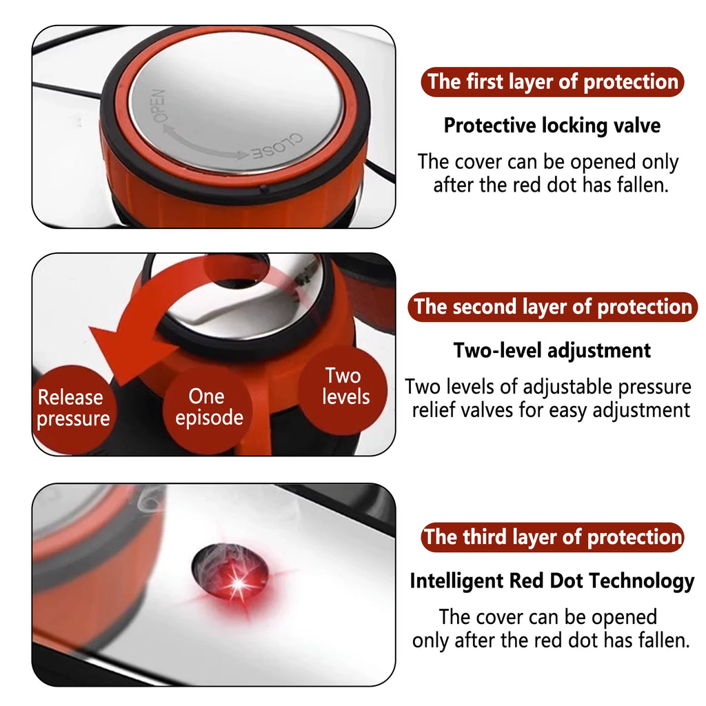 Autocuiseur 4L/6L/8L 304 en acier inoxydable