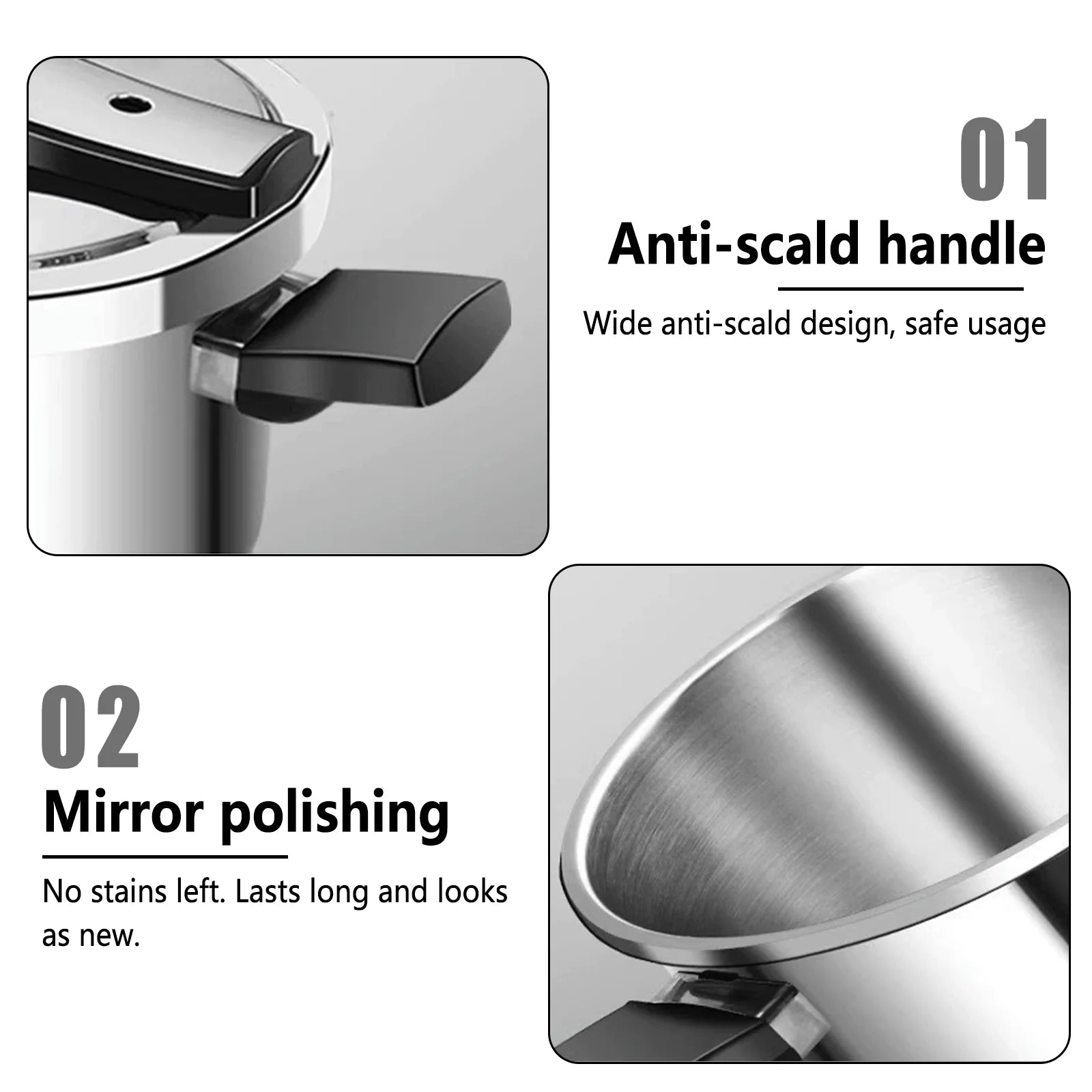 Autocuiseur 4L/6L/8L 304 en acier inoxydable