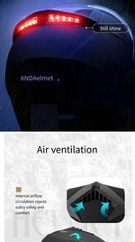 Casques de moto avec lumières Led