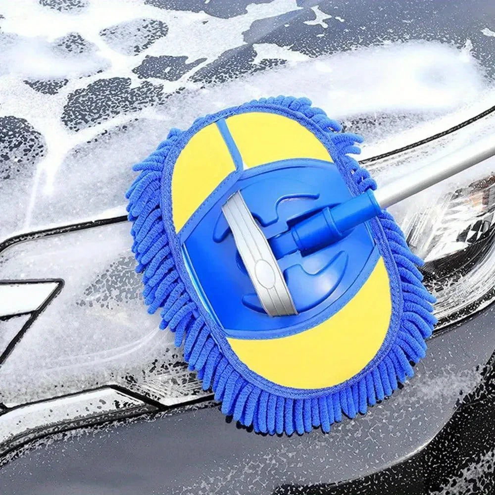 Balai de Lavage Voiture Télescopique en Microfibre