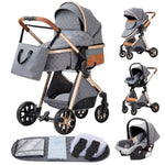 Luxury 3-in-1 Baby Stroller