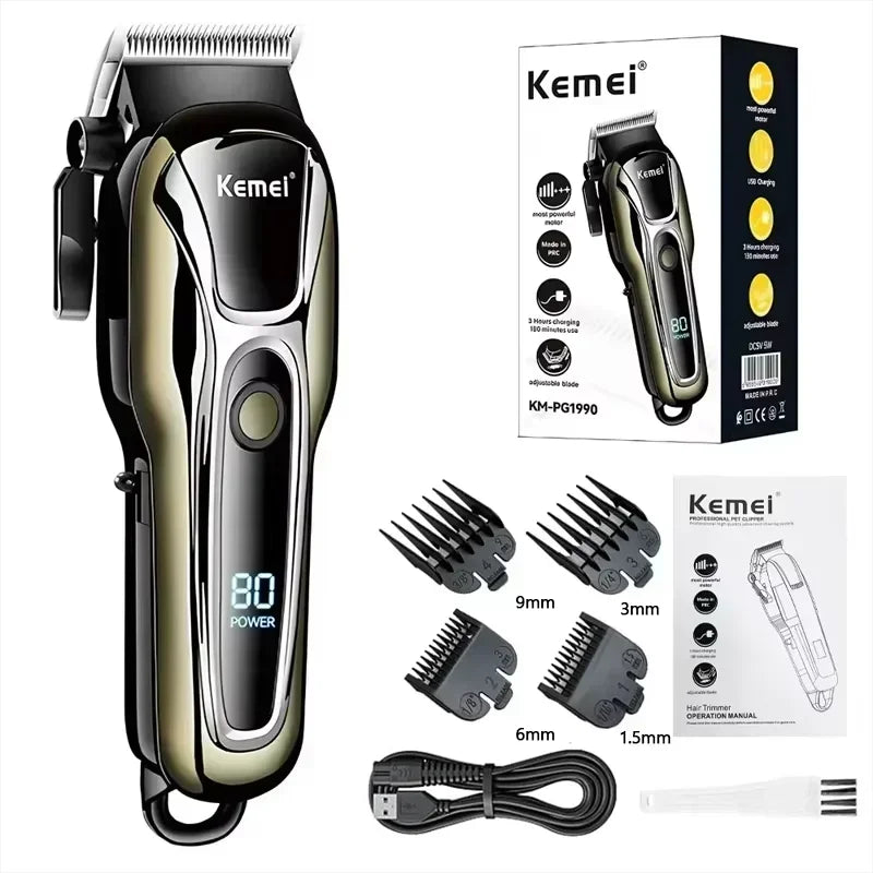 Kemei tondeuse à cheveux Rechargeable