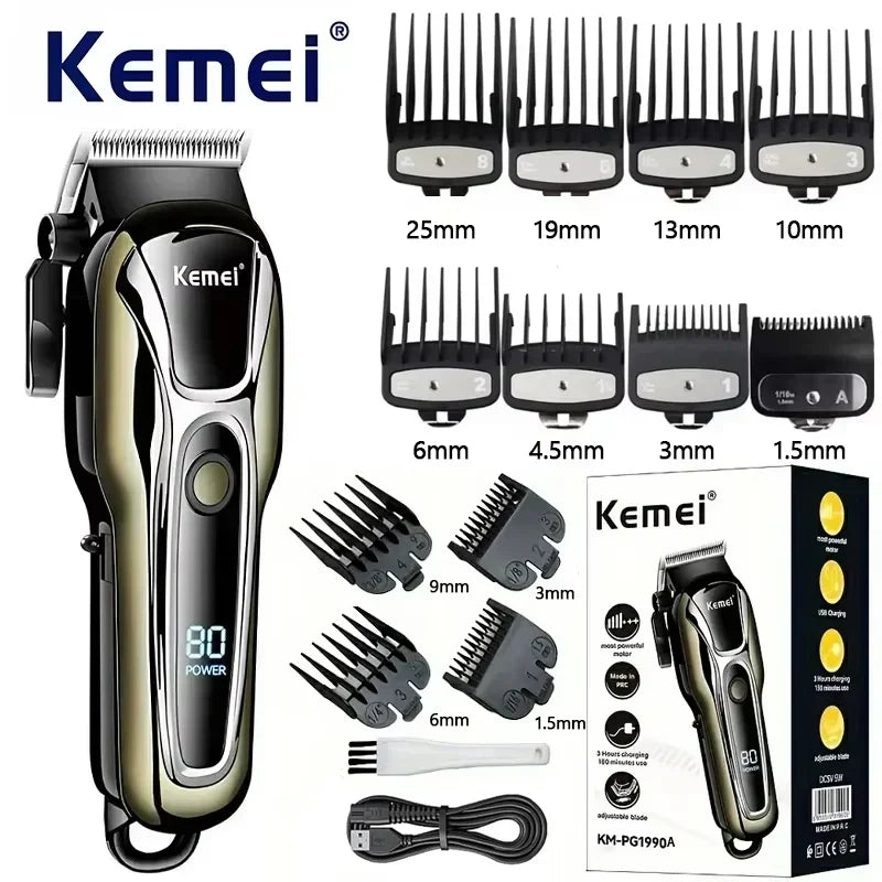 Kemei tondeuse à cheveux Rechargeable