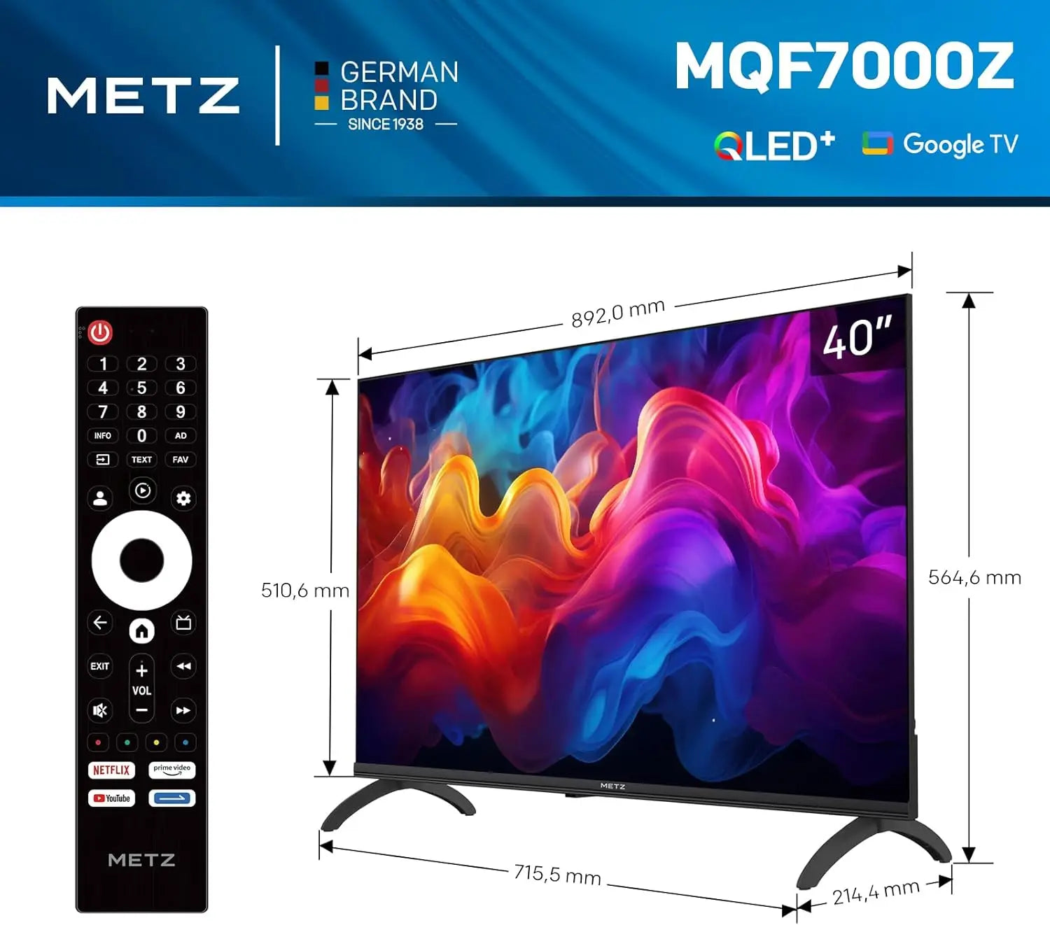 Metz QLED TV 32 pouces