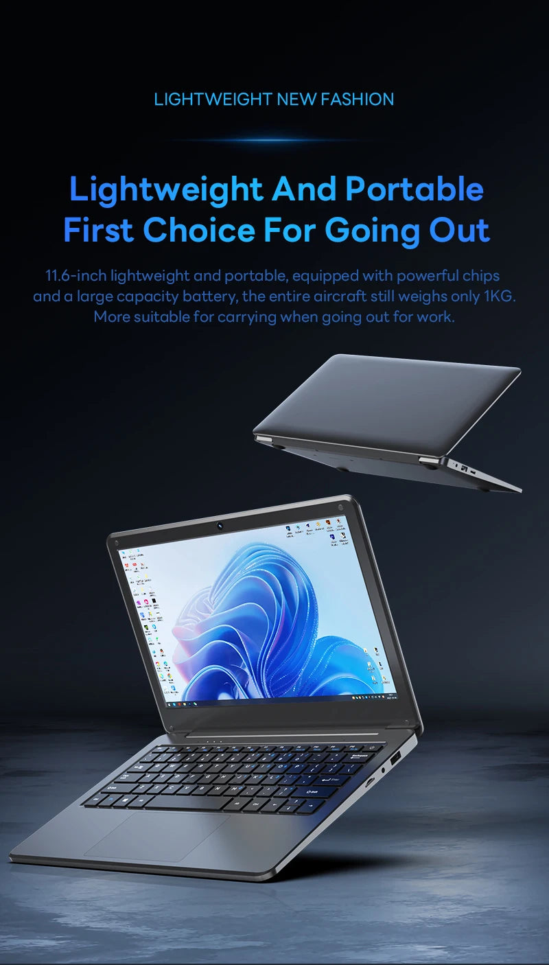 BYONE-Mini ordinateur portable Intel N4000