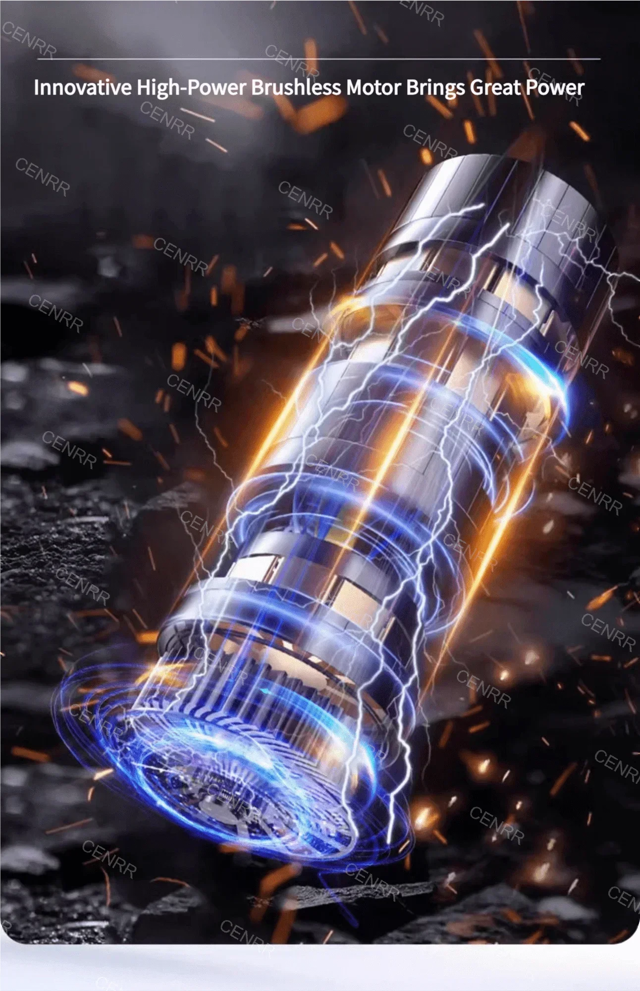 Aspirateur de Voiture Sans Fil Multifonction CENRR