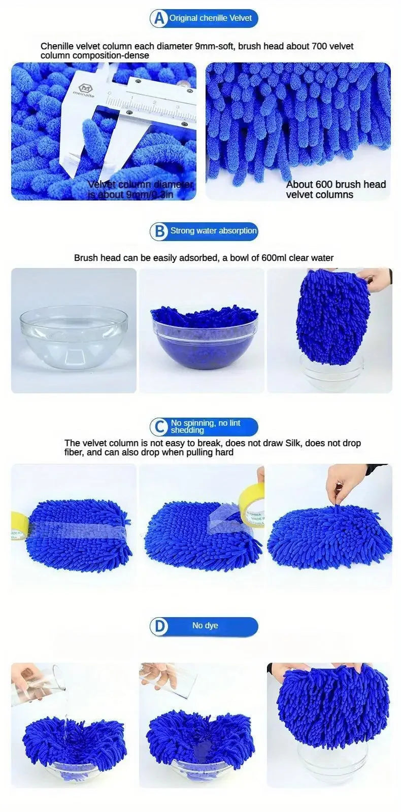 Balai de Lavage Voiture Télescopique en Microfibre