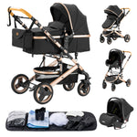 Luxury 3-in-1 Baby Stroller