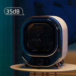 Mini quiet domestic tumble dryer with stainless steel drum