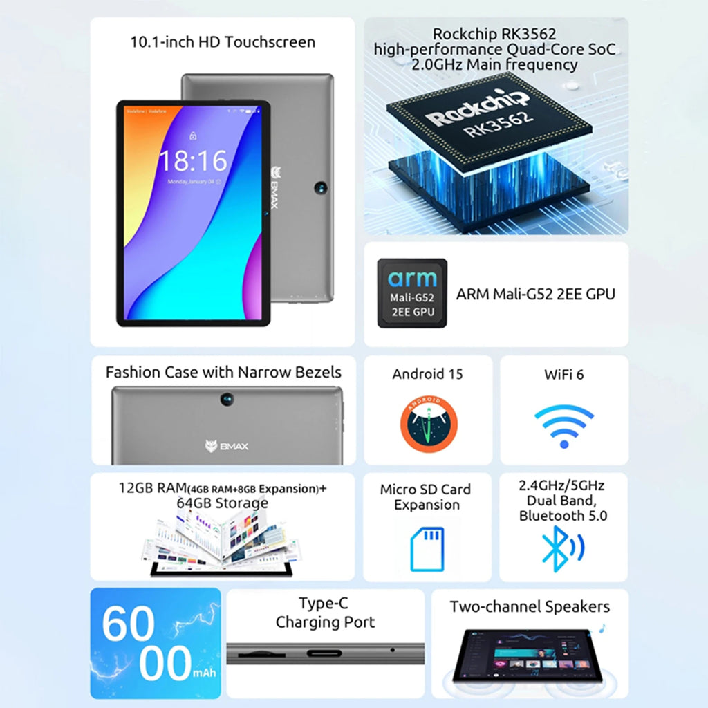 BMAX-Tablette pour enfants I9 Plus