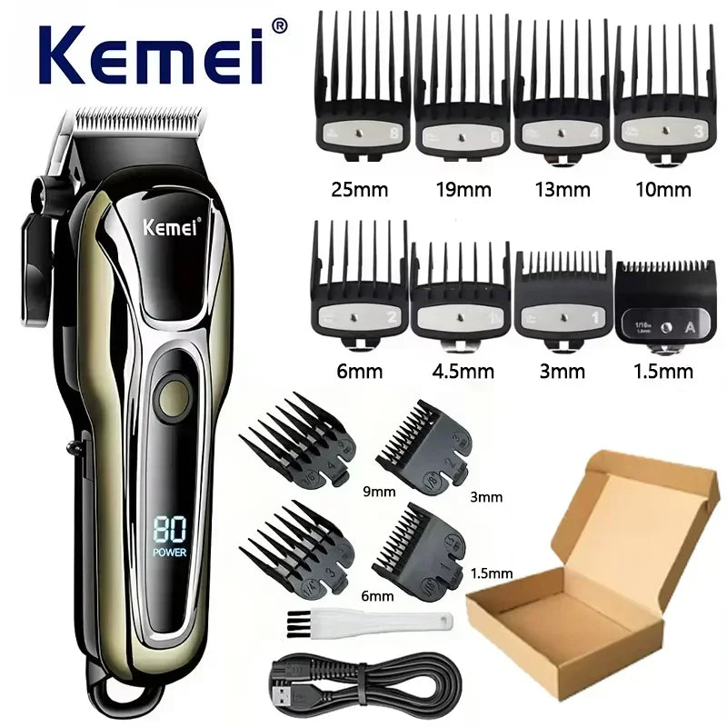 Kemei tondeuse à cheveux Rechargeable