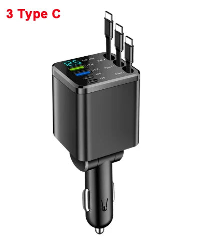 Chargeur de voiture rétractable 5 en 1