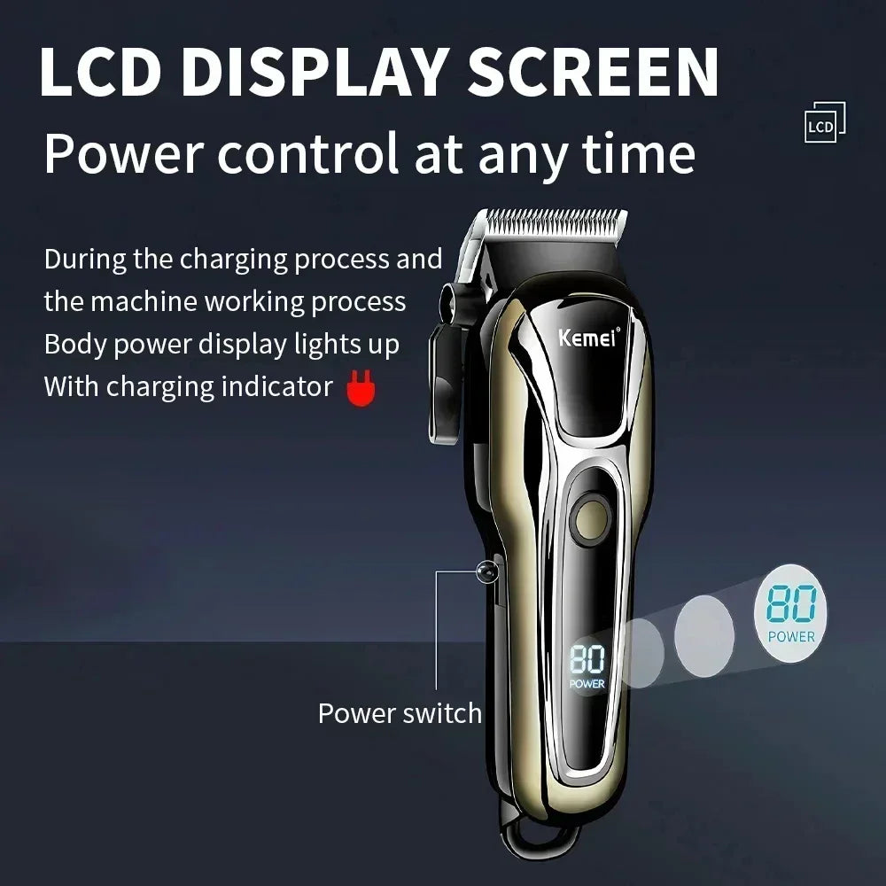 Kemei tondeuse à cheveux Rechargeable