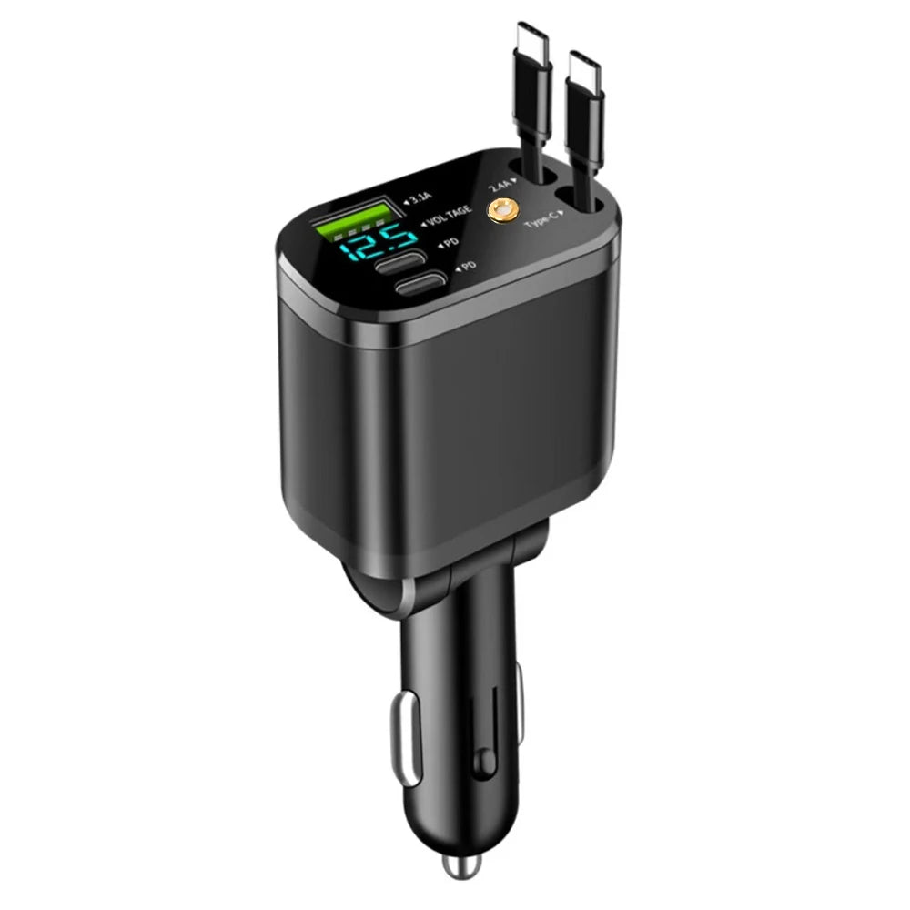 Chargeur de voiture rétractable 5 en 1