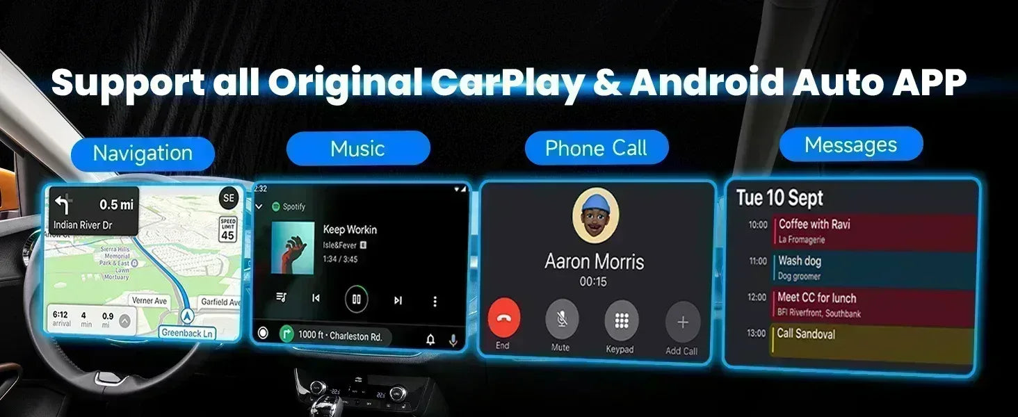 Adaptateur CarPlay filaire vers sans fil 2 en 1 - Electromagna 