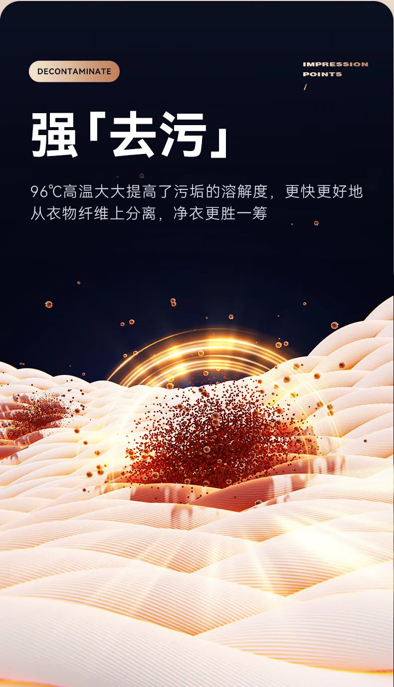 DAEWOO-Machine à laver autoportante Lavadora, Lavage bouillant, Stérilisation, Charge frontale, Haute température, 10kg, 96 ℃, 220V