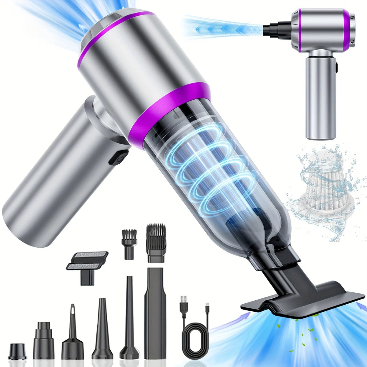 Aspirateur à Main Sans Fil CENRR 3-en-1