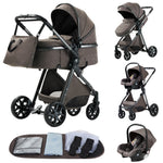 Luxury 3-in-1 Baby Stroller