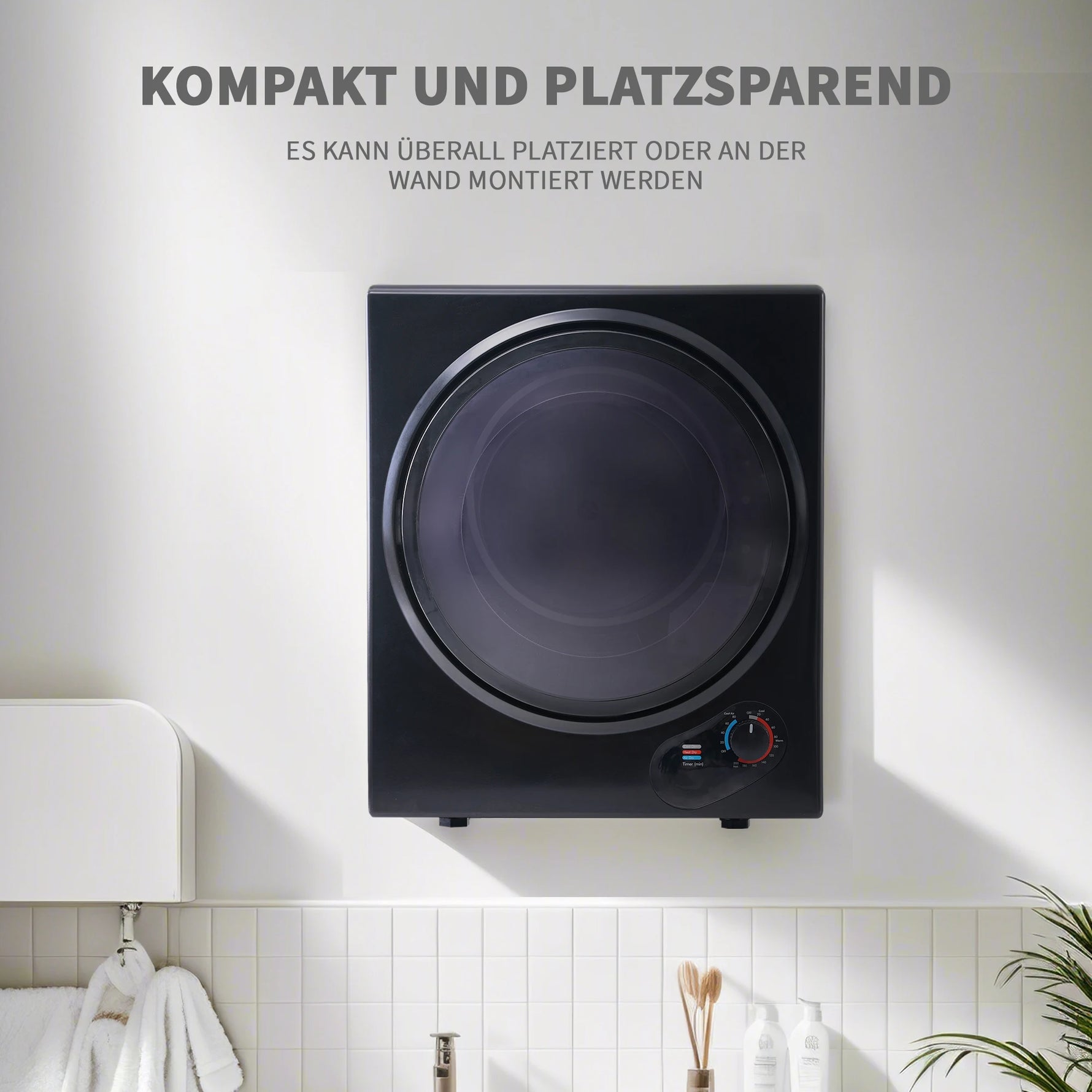Mini wall-mounted dryer, 2024 kg, 2.5 W