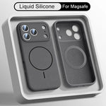 Apple Liquid Silicone Magnetic Phone Case