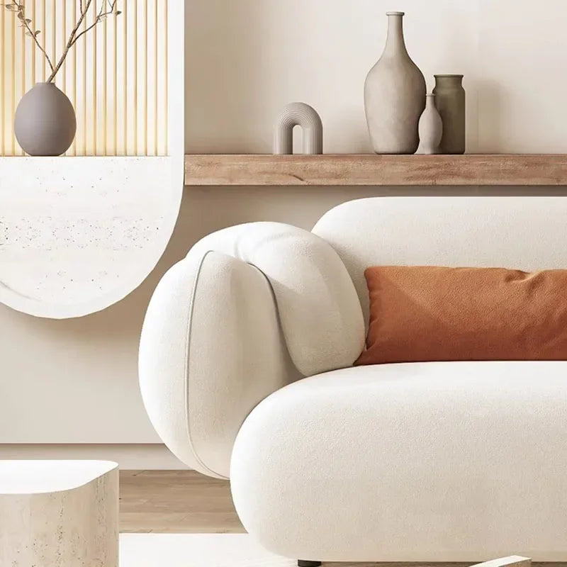 Canapé d'angle moderne en tissu