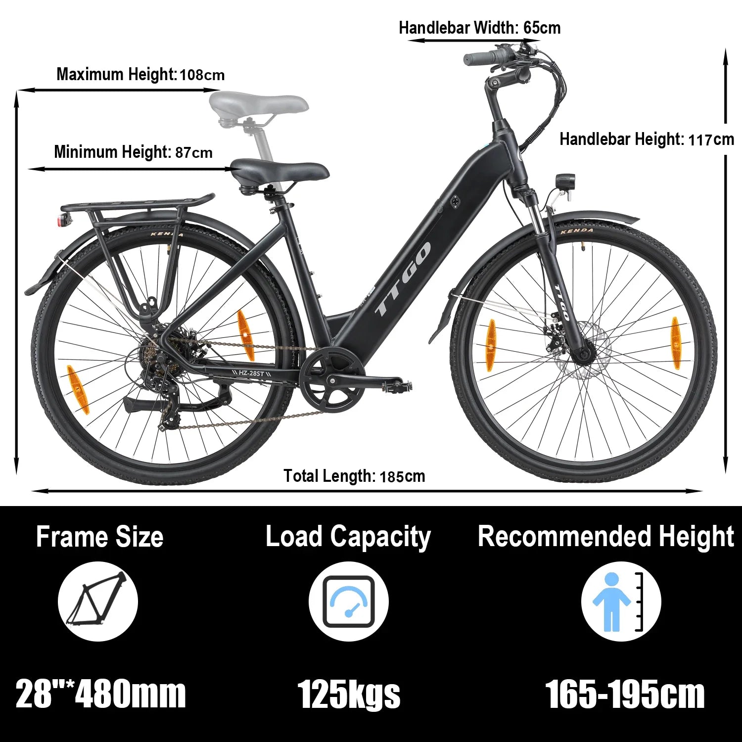 Vélo électrique TTGO  28 pouces