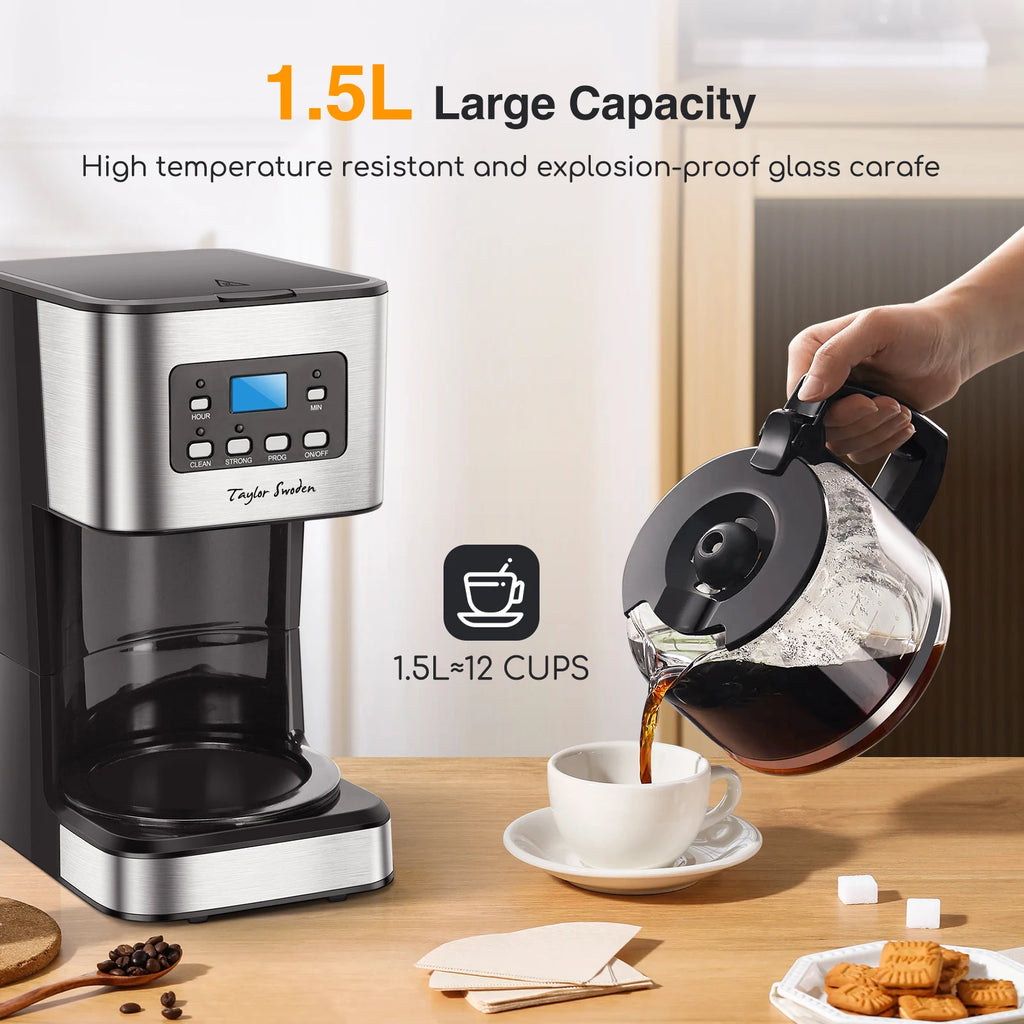 Taylor Swoden Darcy 950W Cafetière capacité 1,5 L