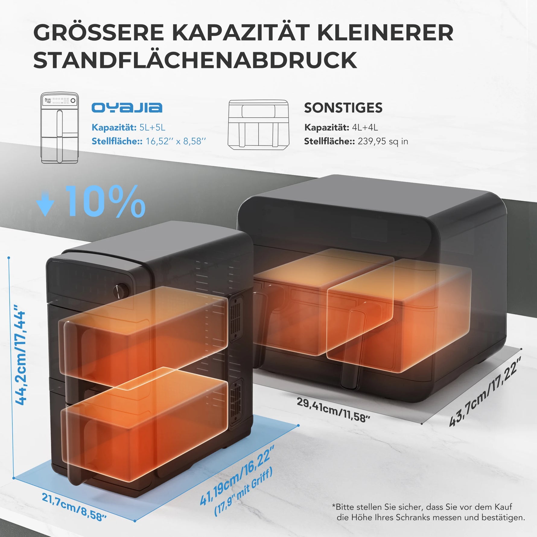 Air Fryer 2 Compartiments 10L