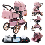 Luxury 3-in-1 Baby Stroller